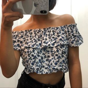 BUNDLE: 2 Off the Shoulder Crop Tops